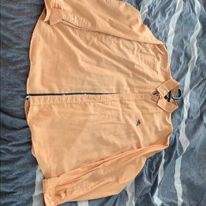 Long sleeve button up shirt.